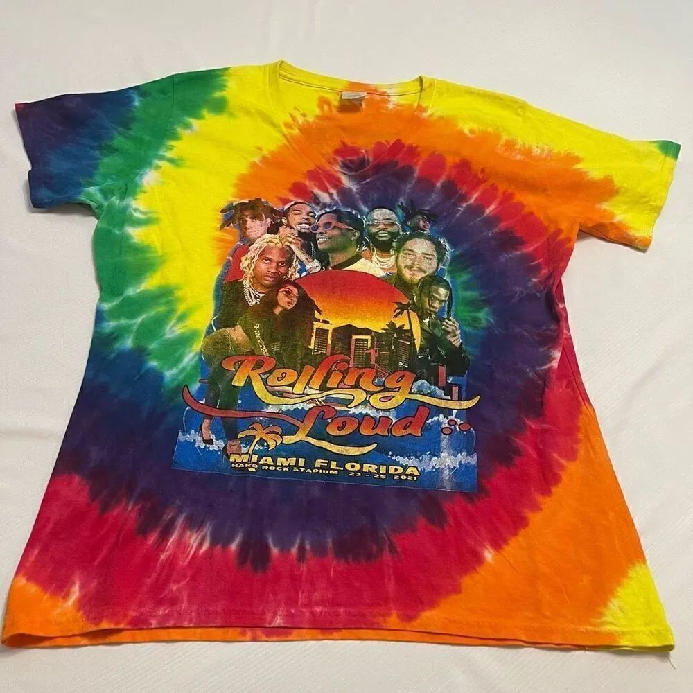 Rolling Loud Tie Dye Shirt Size XL